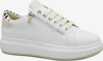 Baskets basses Keys en blanc : devant