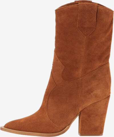 usha FESTIVAL Bottes de cowboy en cognac, Vue avec produit