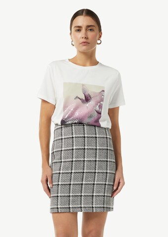 T-shirt COMMA en blanc : devant
