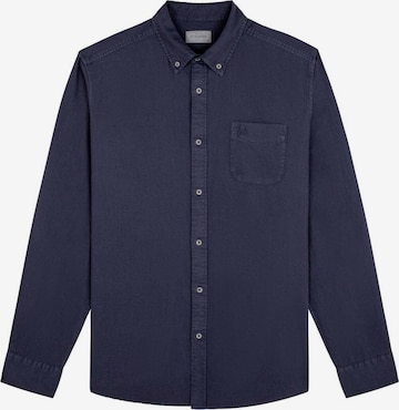 Scalpers Regular fit Button Up Shirt 'New Forest Oxford' in Blue: front