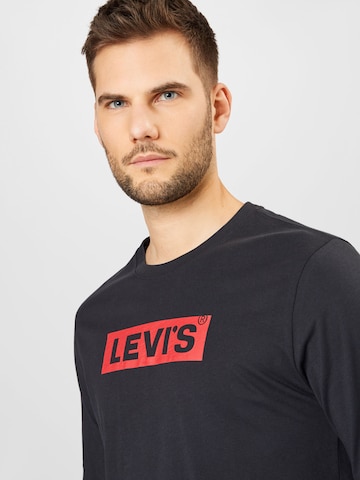 melns LEVI'S ® T-Krekls 'Relaxed Long Sleeve Graphic Tee'