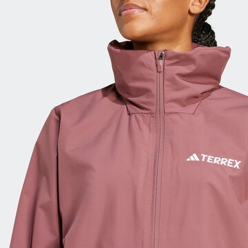 ADIDAS TERREX Outdoor Jacket 'Ess' in Purple