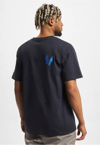 MT Upscale T-Shirt 'Le Papillon' in Blau