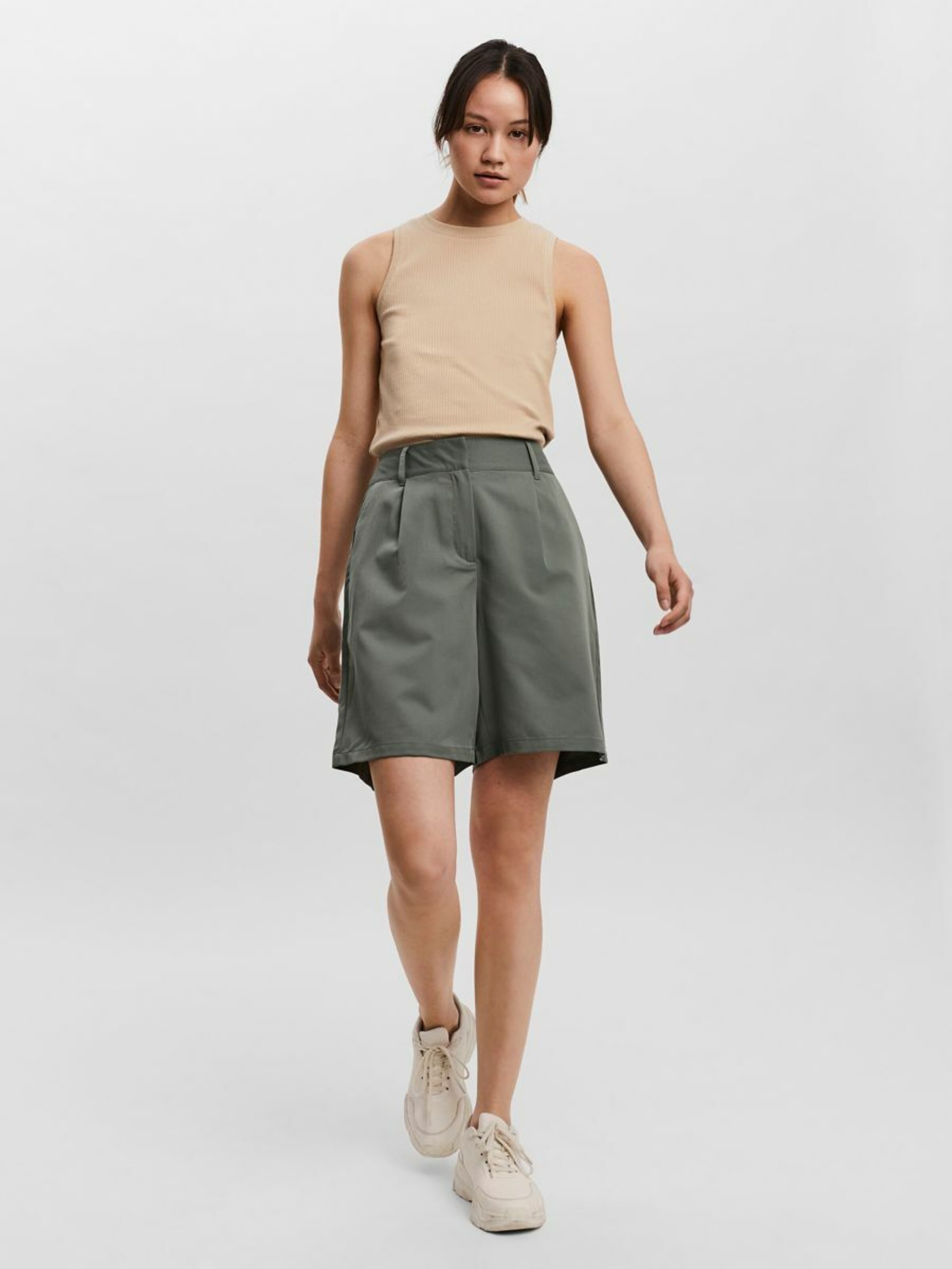 Frauen Hosen VERO MODA Bundfaltenhose in Khaki - GX40714 Frauen Hosen VERO MODA Bundfaltenhose in Khaki - GX40714