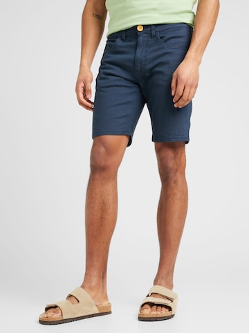 BLEND Normální Kalhoty – modrá: přední strana