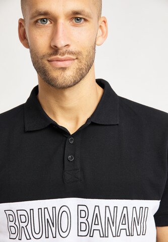 Bruno Banani Poloshirt 'Woods' in Schwarz