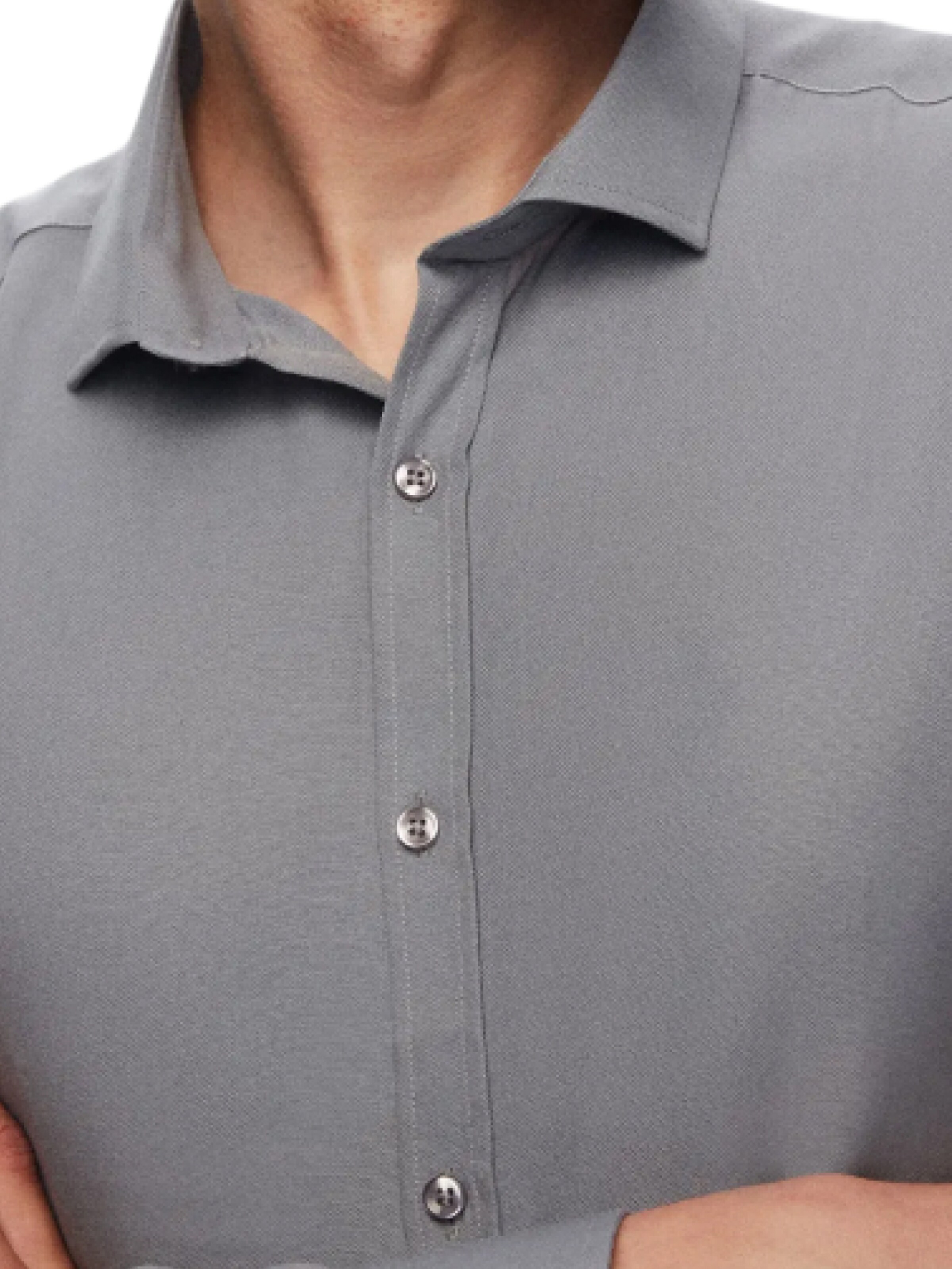 D’S Damat Slim fit Business shirt in Grey