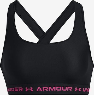 UNDER ARMOUR Sports Bra in Black: front