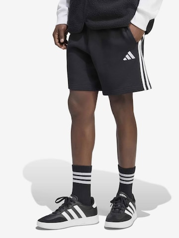 ADIDAS SPORTSWEARLoosefit Sportske hlače - crna boja: prednji dio