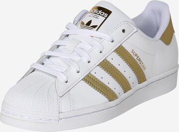 Sneaker low 'Superstar' de la ADIDAS ORIGINALS pe alb: față