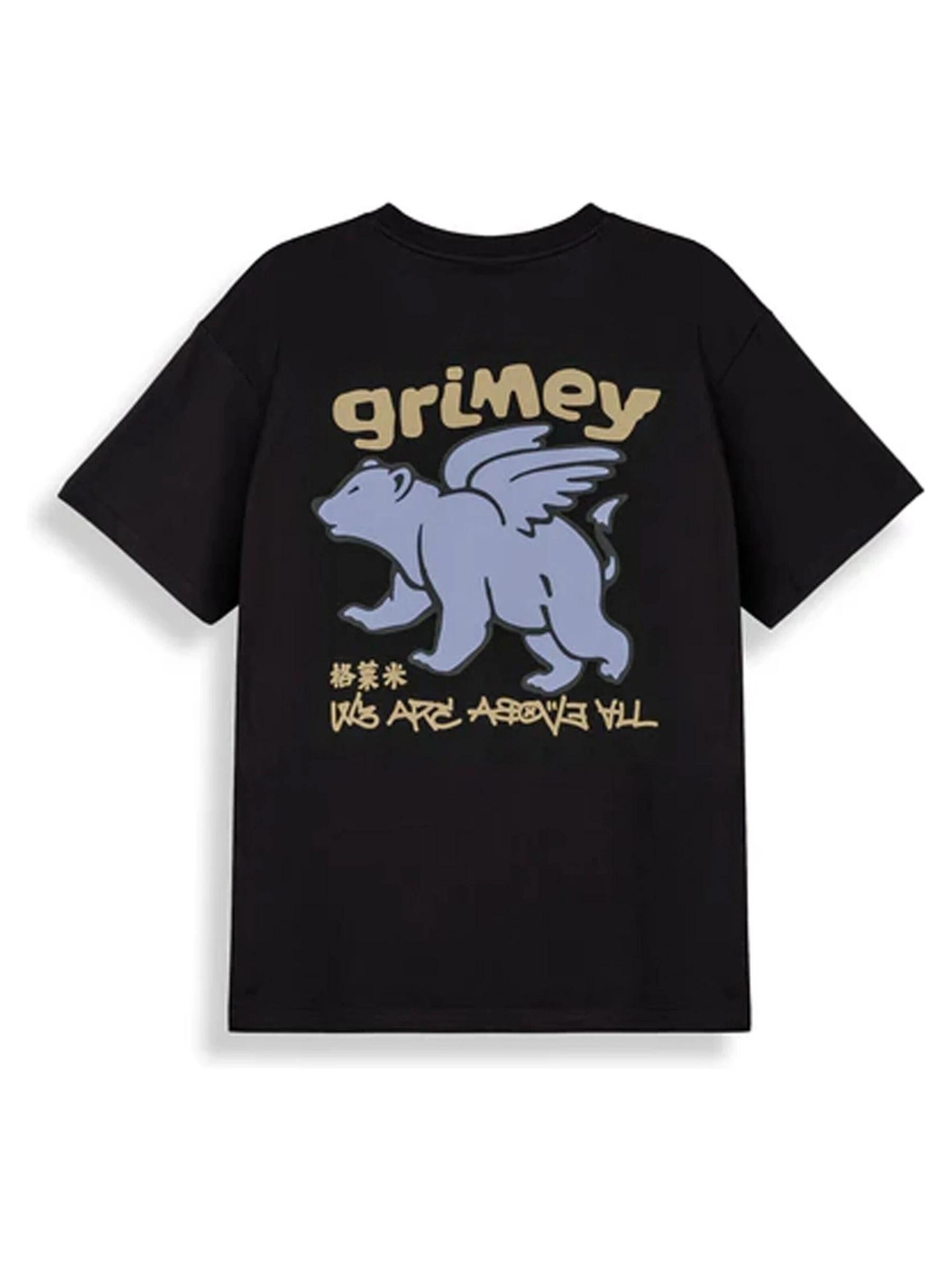 GrimeyMajica 'Camiseta grimey negra concreat jungle we are above all regular tee' - crna boja