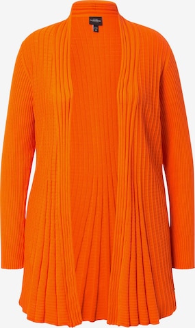 Ulla Popken Knit cardigan in Orange: front