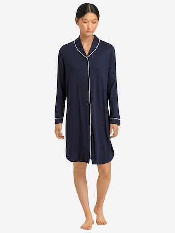 Hanro Nightgown 'Natural Comfort' in Blue