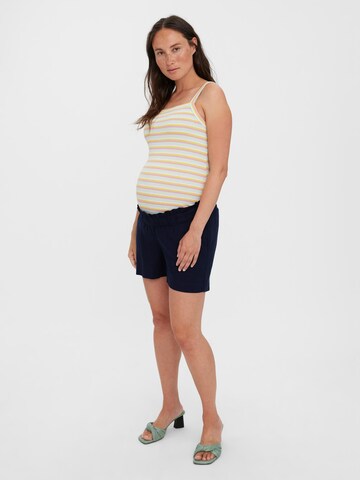 Vero Moda Maternity Regular Shorts'JESMILO' in Blau