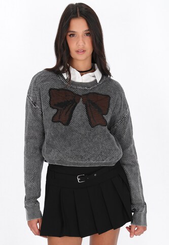 myMo ROCKS Sweater in Black: front