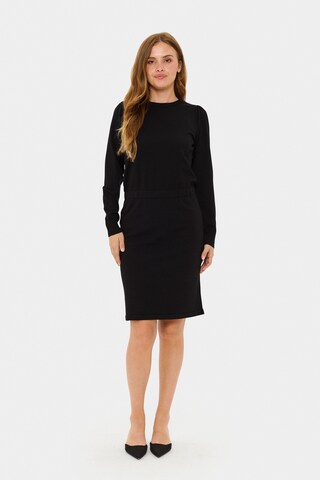 SAINT TROPEZ Strickkleid 'MilaSZ' in Schwarz