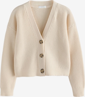 Next Neuletakki värissä beige: etupuoli