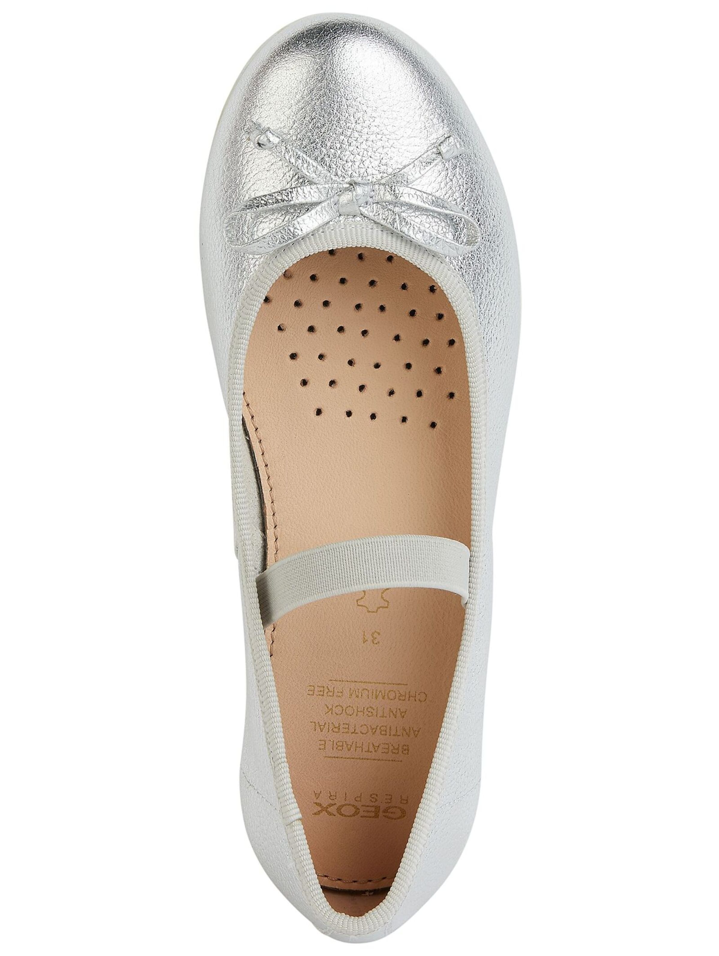 GEOX Ballet Flats in Silver
