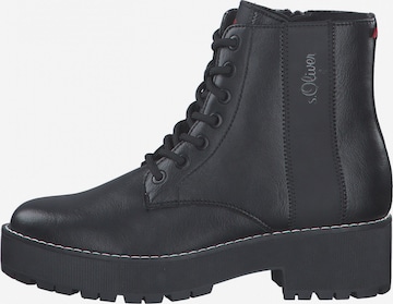 Bottines à lacets s.Oliver en noir