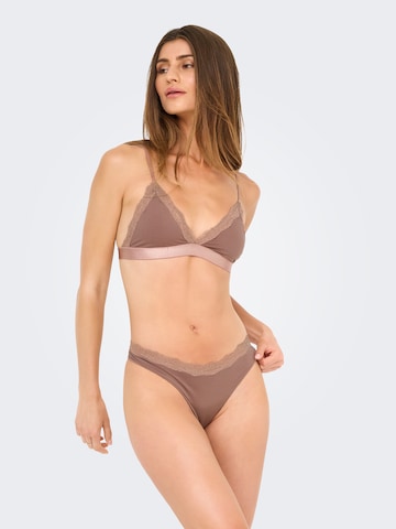 ONLY - Tanga 'ONLVICKY' en marrón