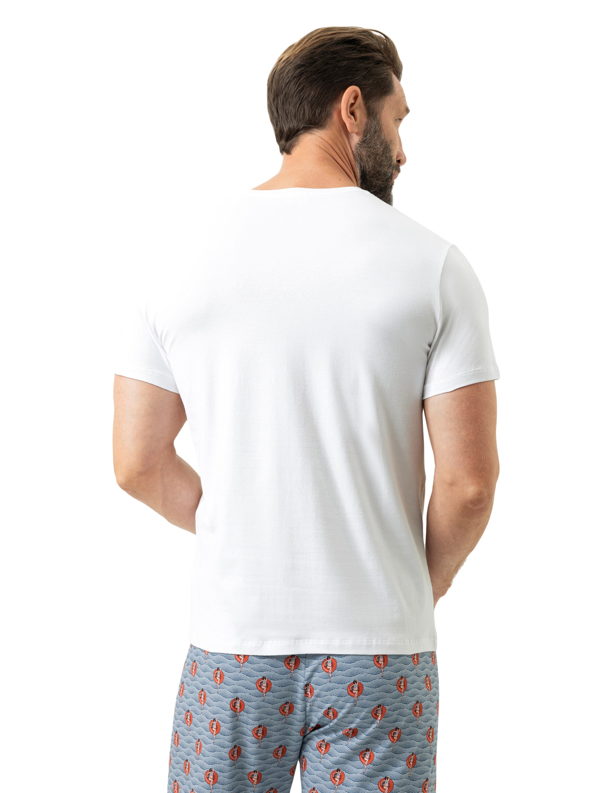 Mey Shirt 'Wave Swing' in Wit