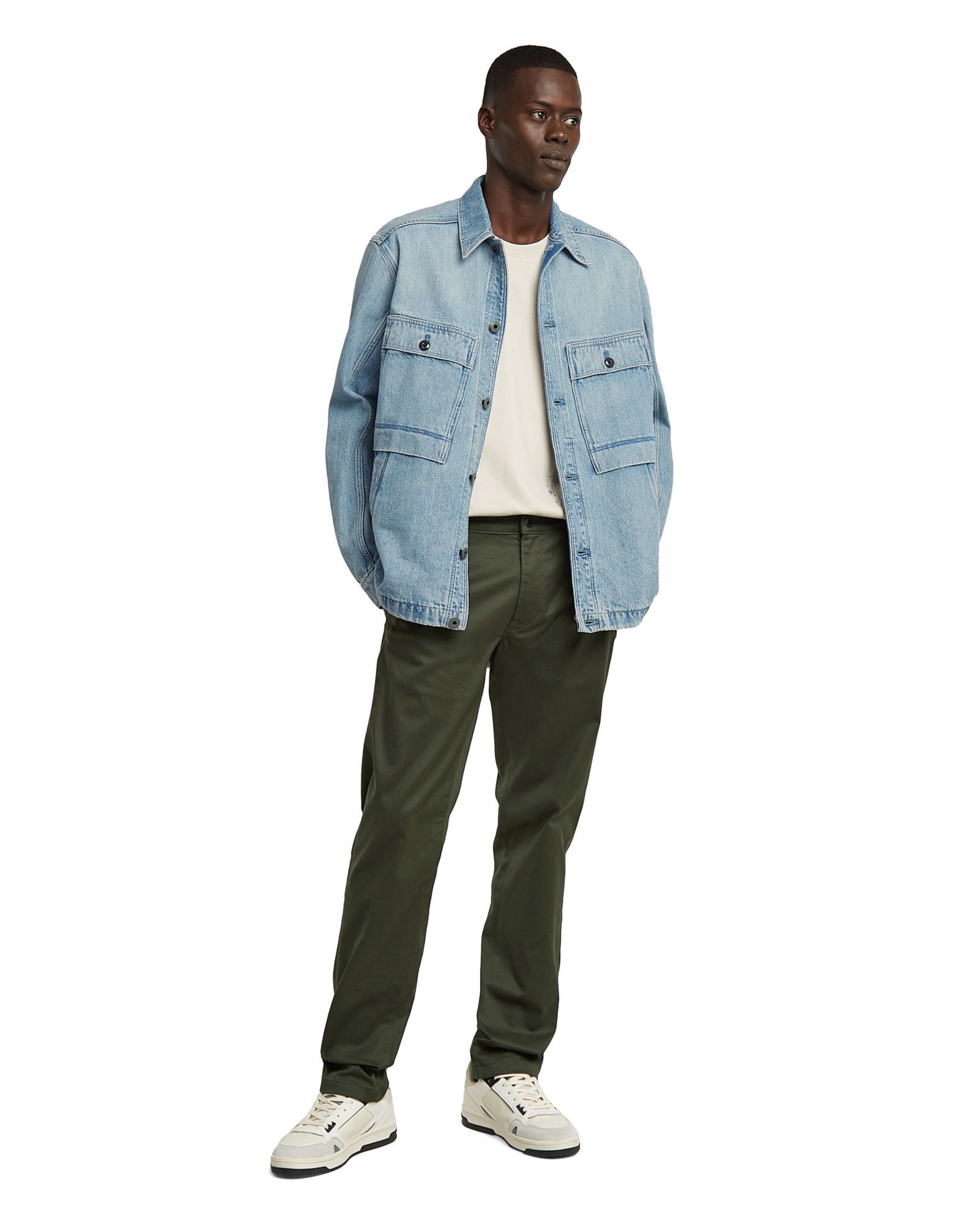 Effilé Pantalon chino 'Morry' G-STAR en gris