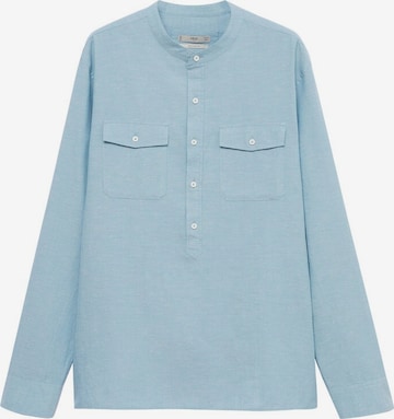 Coupe regular Chemise 'Naira' MANGO MAN en bleu : devant