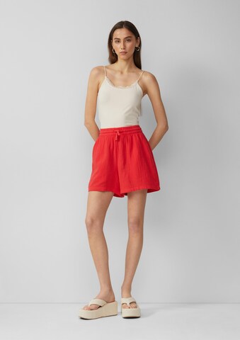 Loosefit Pantalon QS en rouge