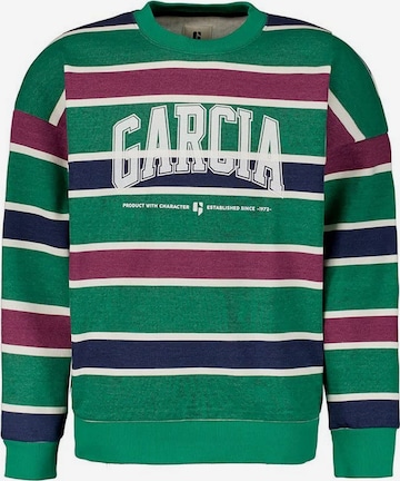 GARCIA Sweatshirt in Groen: voorkant