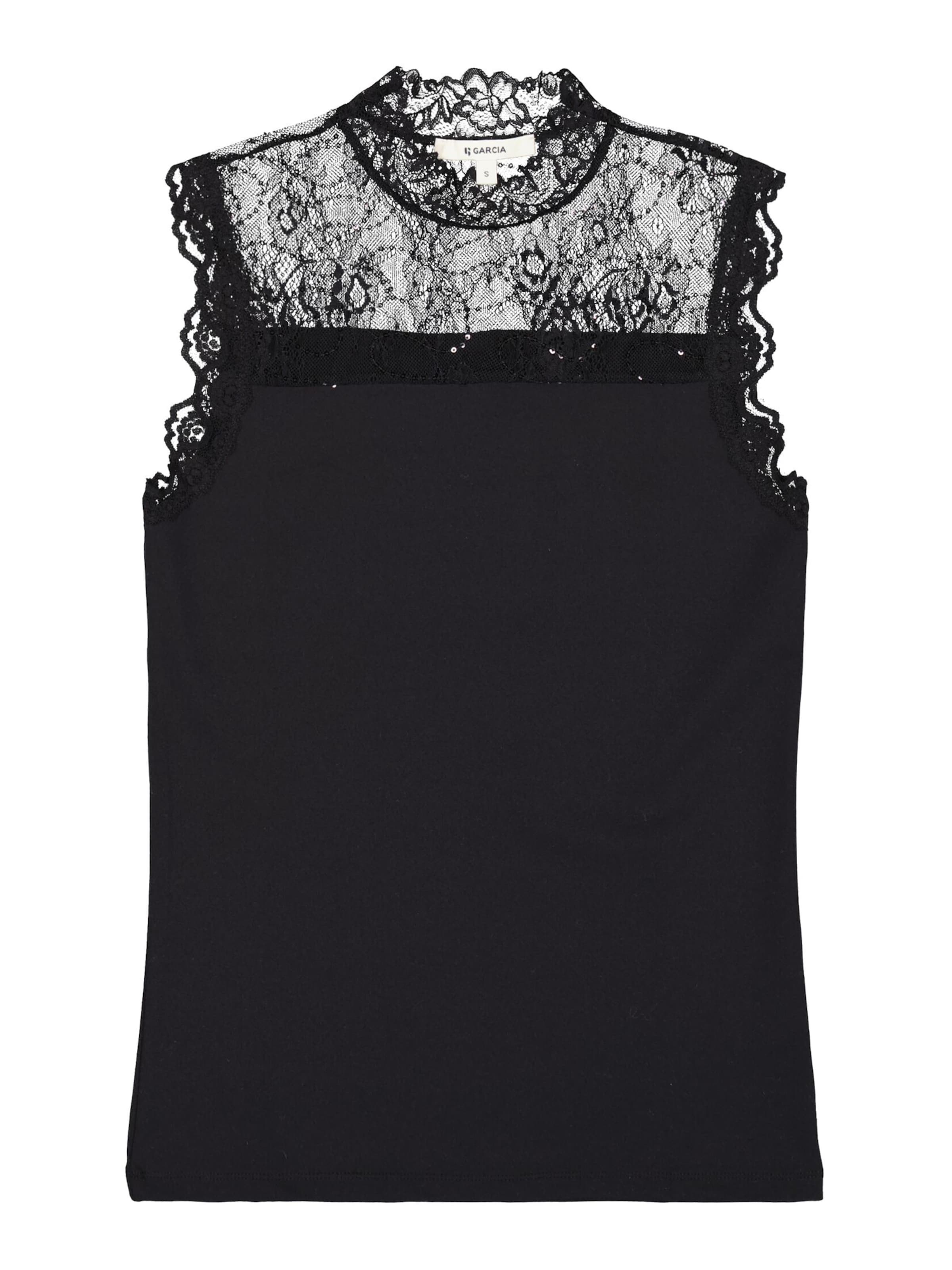 GARCIA Top in Black: front