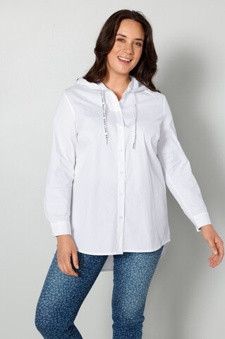 MIAMODA Blouse in Wit: voorkant