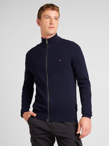TOMMY HILFIGER Bluza rozpinana w kolorze niebieski: przód
