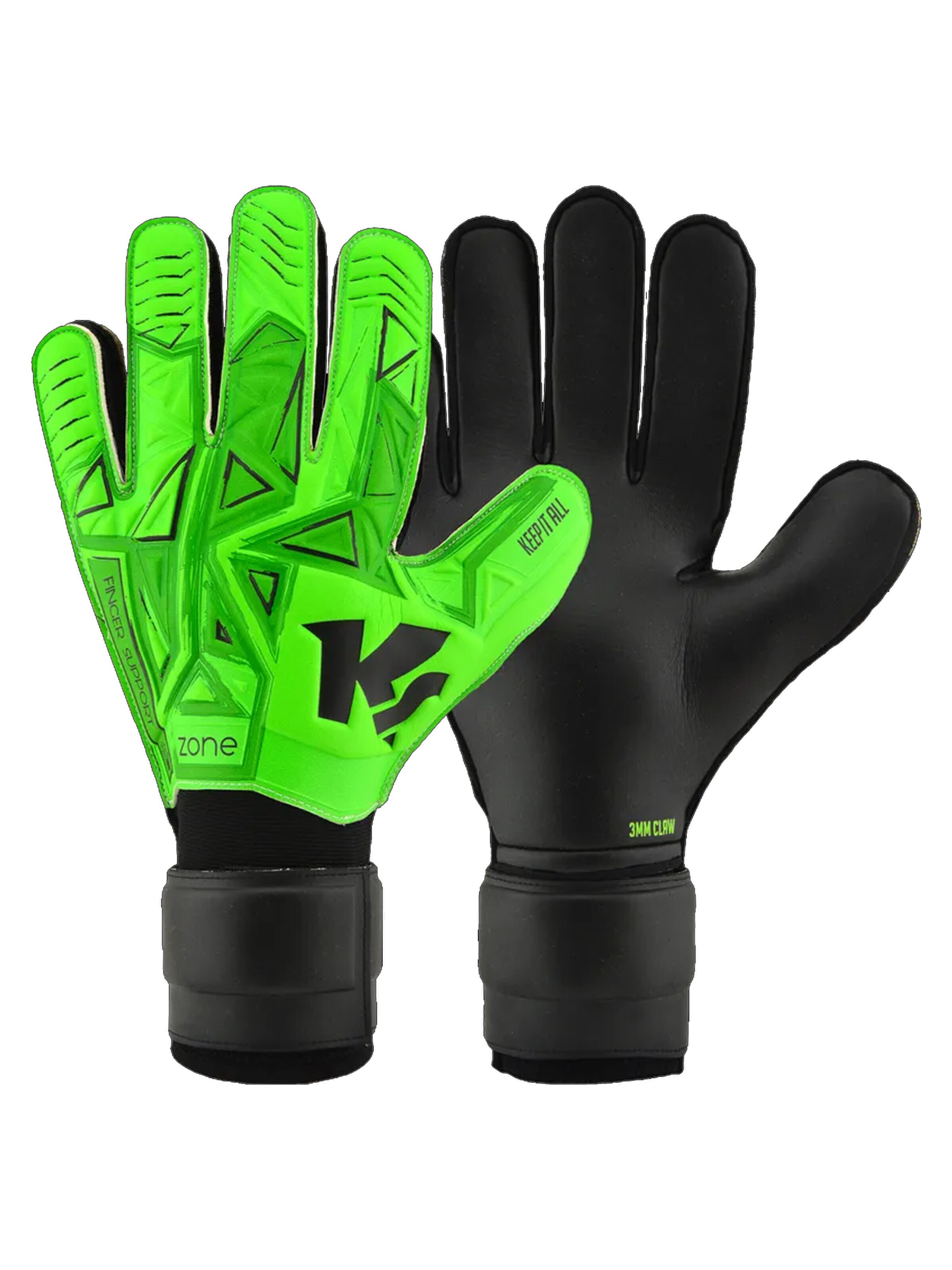 KEEPERsport Sporthandschuhe in Grün: Vorderseite