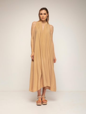 Tantra Dress in Beige: front