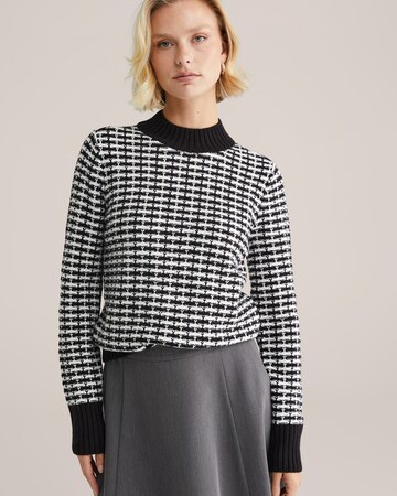 WE Fashion - Jersey en negro: frente