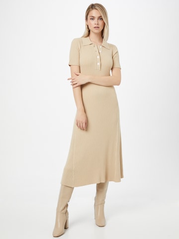 Robe-chemise Samsøe Samsøe en marron : devant