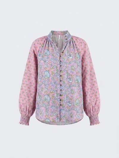 Miss June Blusa 'Blouse Raquel' en S-M en rosa, Vista del producto