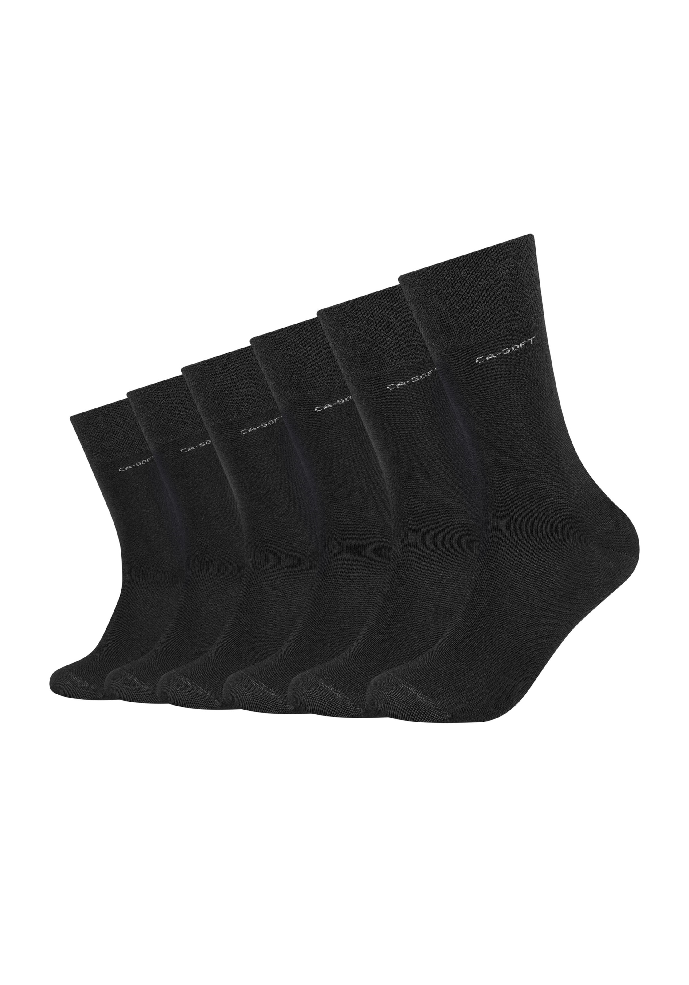 camano Socken in Schwarz: Vorderseite
