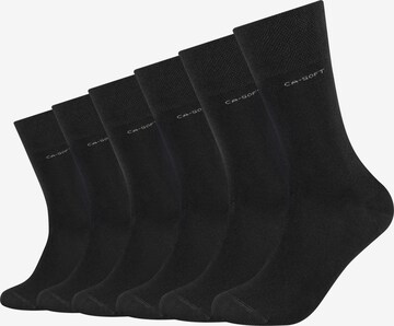 camano Socks in Black: front