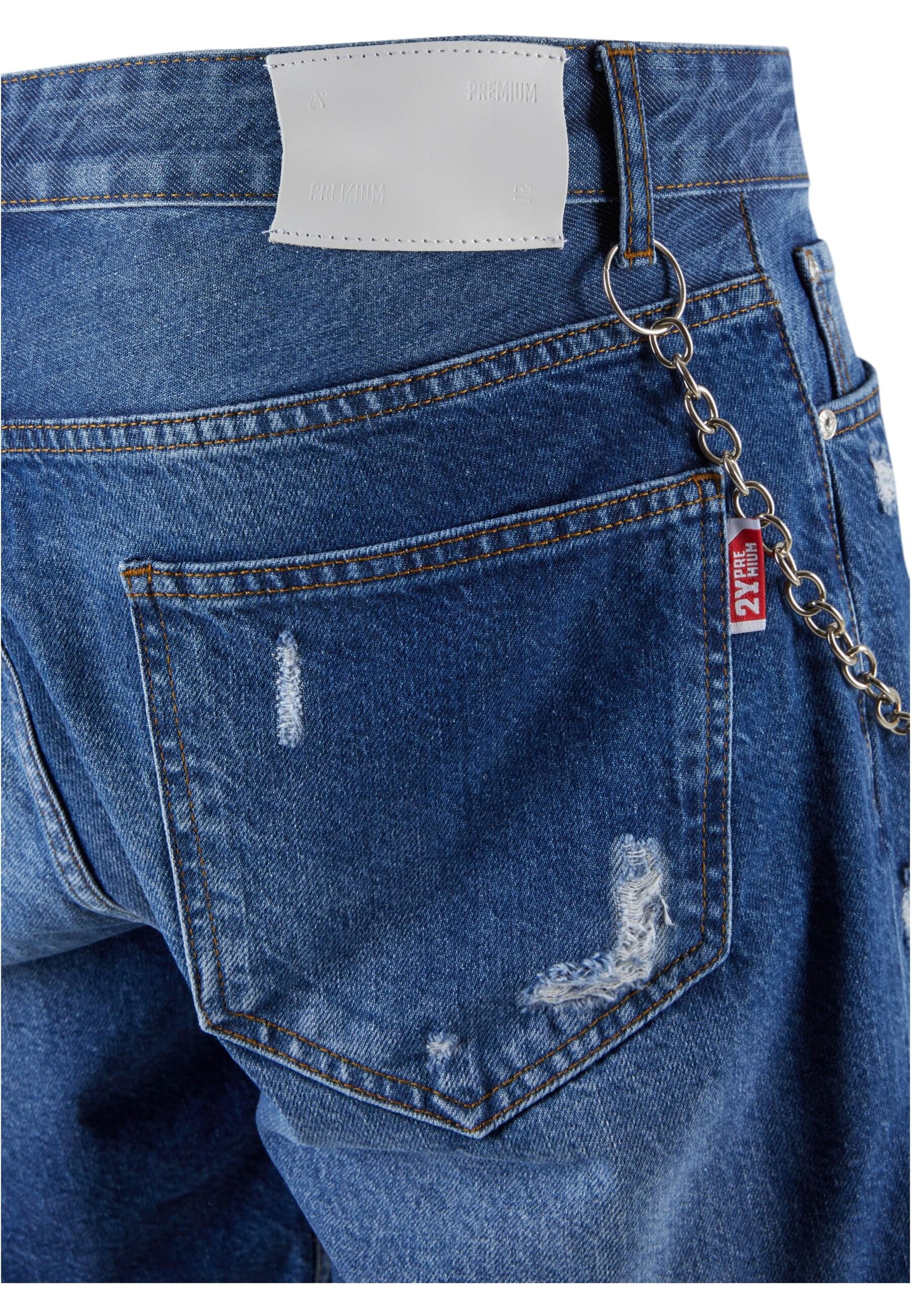 2Y Premium Regular Jeans in Blauw