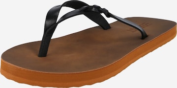 Flip-flops 'Brai' de la ESPRIT pe negru: față