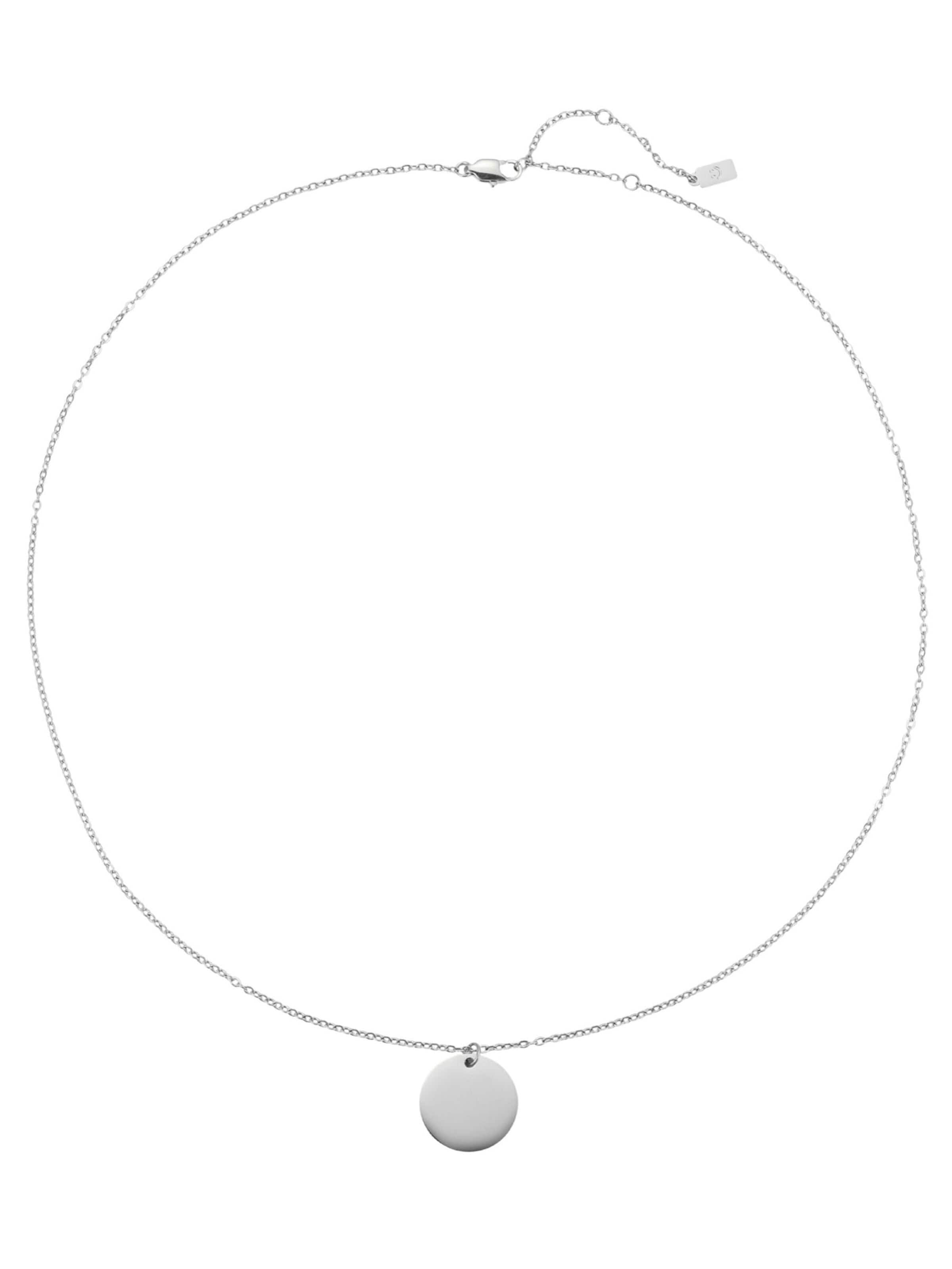 Hey Happiness - Cadena 'Minimalist Disc' en plata