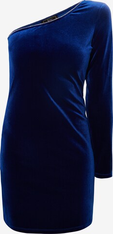 faina Cocktail Dress in Blue: front