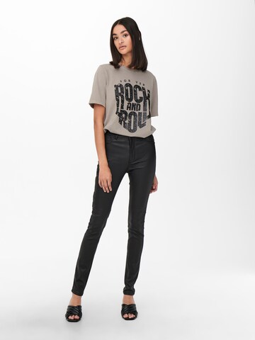 JDY T-Shirt 'FAROCK' in Grau