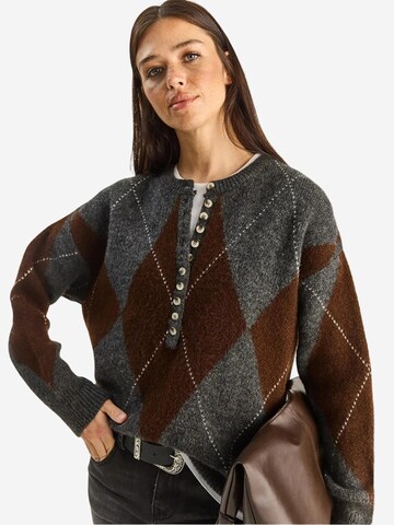 Bianco Lucci Pullover 'Pullover'‌‌‌‌‌‌‌ in Braun