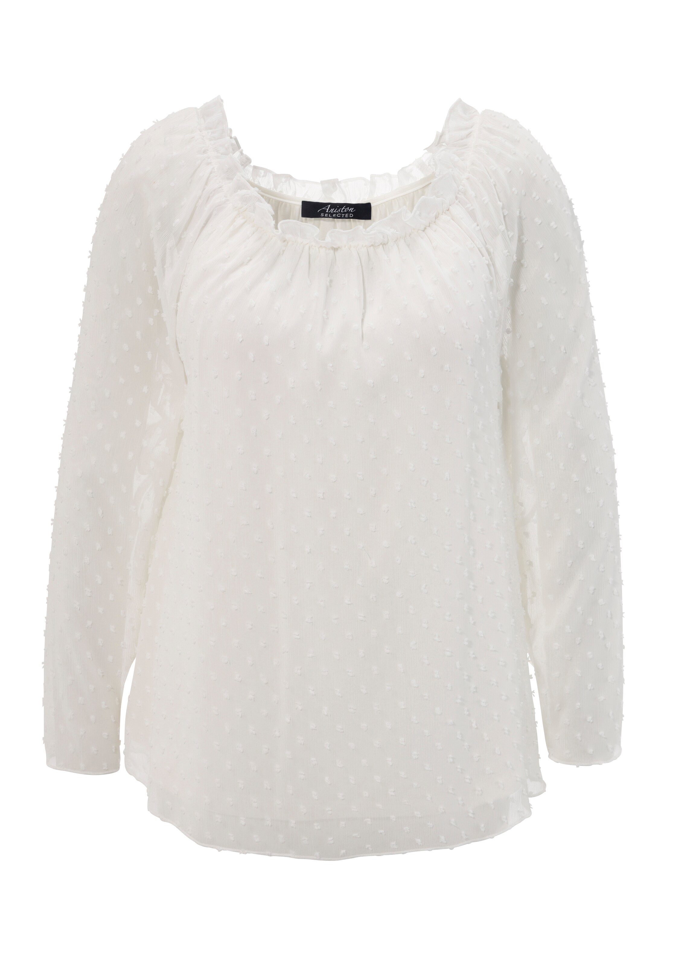 Aniston SELECTED Bluse in Weiß: Vorderseite