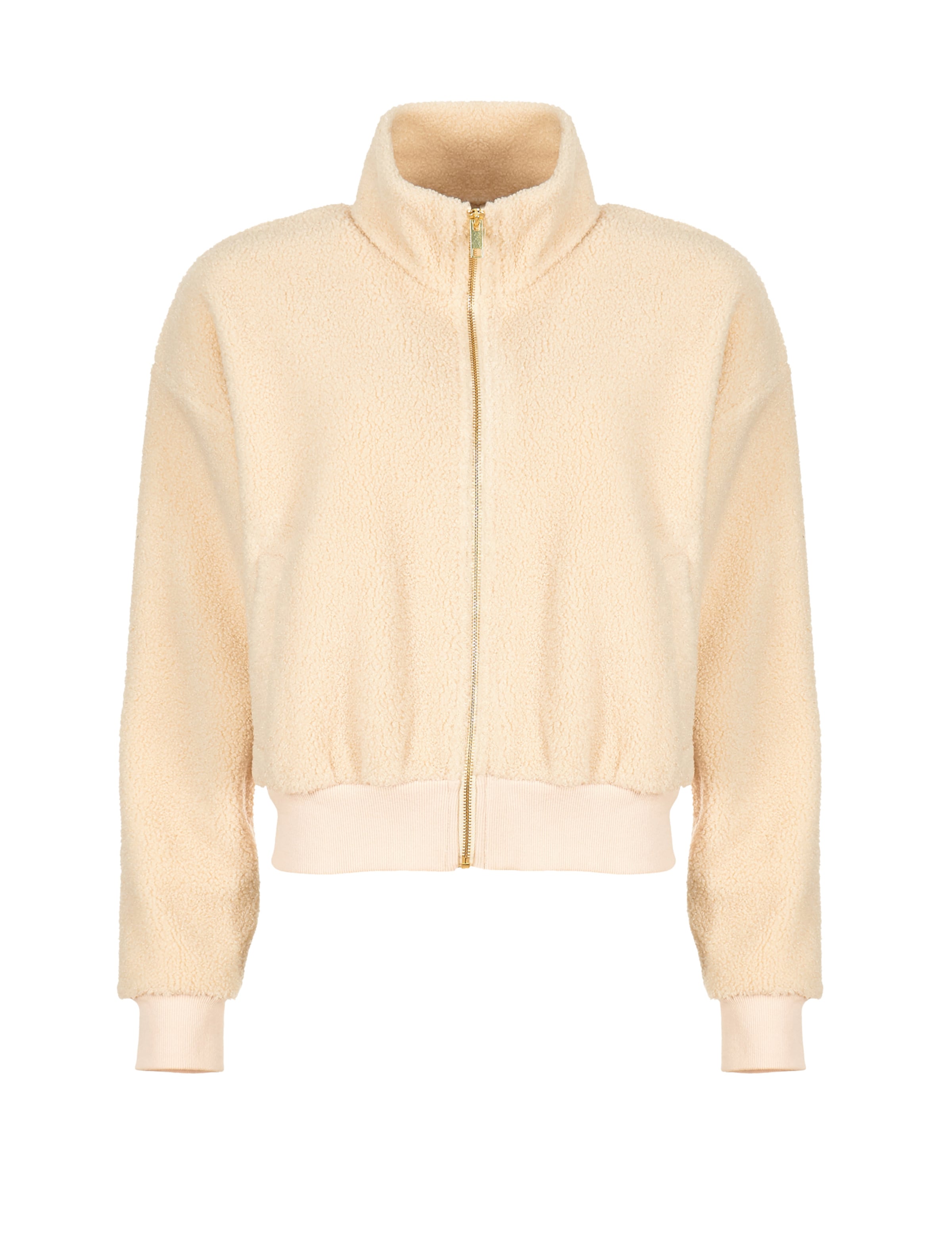 Giacca di pile di South Beach in beige: frontale