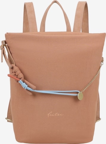 Fritzi aus Preußen Backpack 'Brigitte x Fritzi Limited Chain Sky' in Orange: front