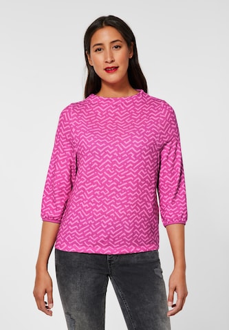 STREET ONE Shirt in Roze: voorkant