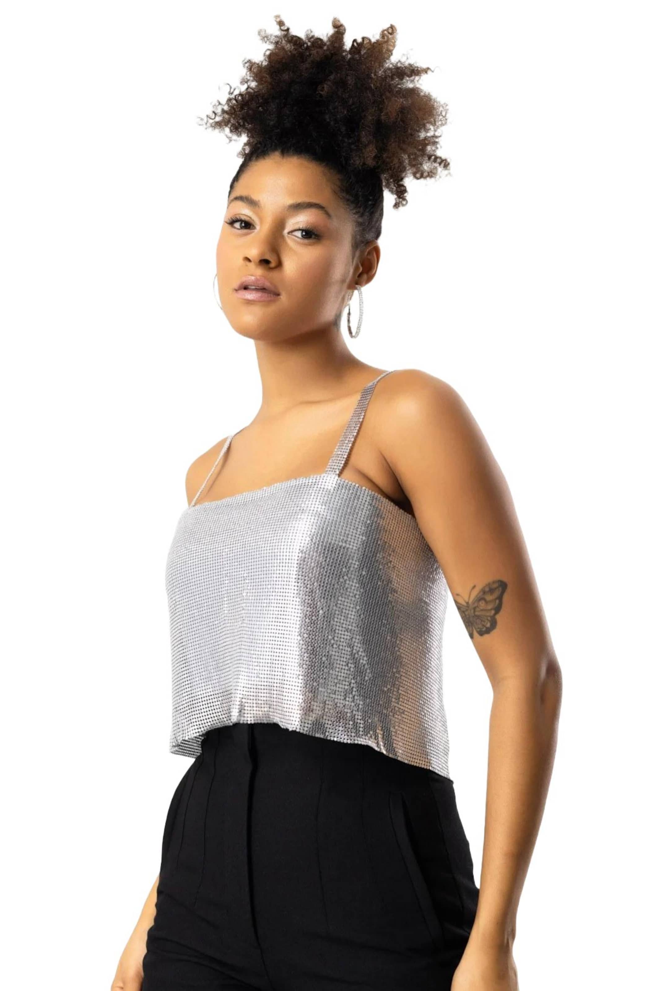 No Matter What Top in Silver